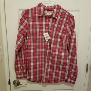 Vineyard Vines Cotton Plaid popover size 8 NWT